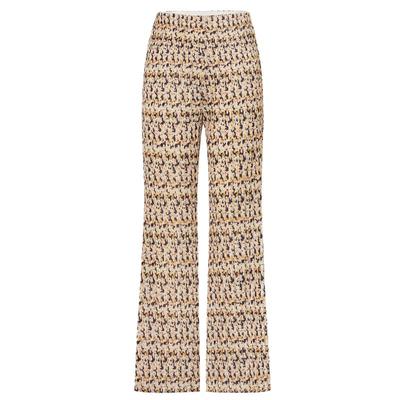 Edition Women's Retro Floral Pleated Wide-Leg Pants