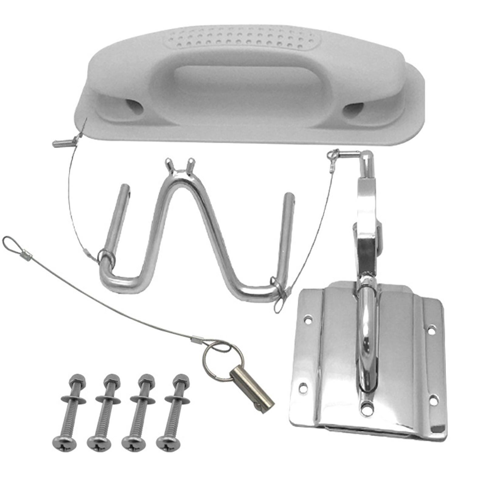 

Boat Quick Release Snap Davit Set 304 Stainless Steel Seawater Resistant Rust Proof 110kg Load Capacity for Yachts Boats белый