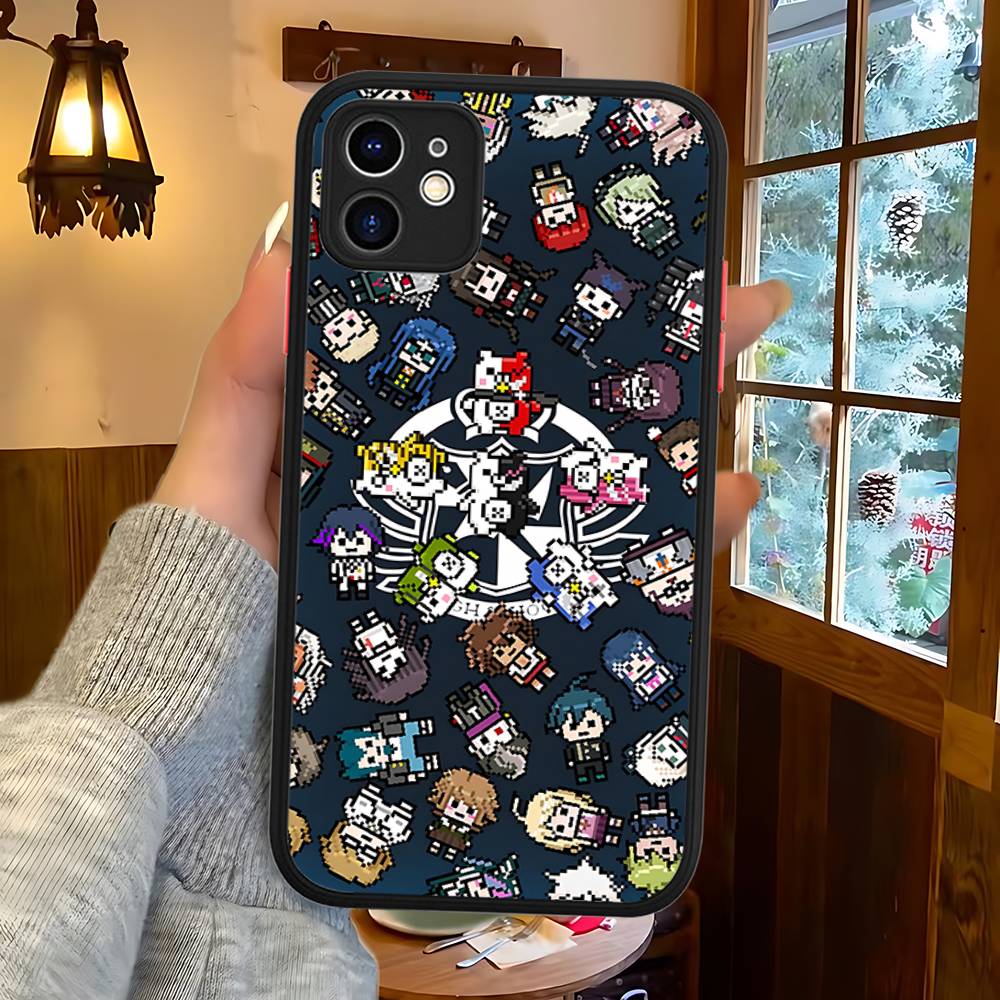 

Anime Game D_DanganRonpaS Phone Case For IPhone 16 15 14 11 12 13 Pro Max Plus 12 XS Max Back Cover Matte Case iphone Xs Max