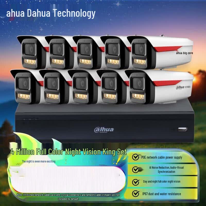 Dahua Night Vision POE Security Camera System CN Plug (adapter Included)