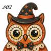 Halloween Gift for Friends Tiered Tray Decorations, Wooden Tabletop Ornaments, Vintage Centerpiece Retro Style Craft Decorations Home Kitchen
