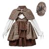 Detective Costume Accessorise for Kids Girls Detective Hat Glasses Sherlocks Detective Kit Girl British Preppy Outfit