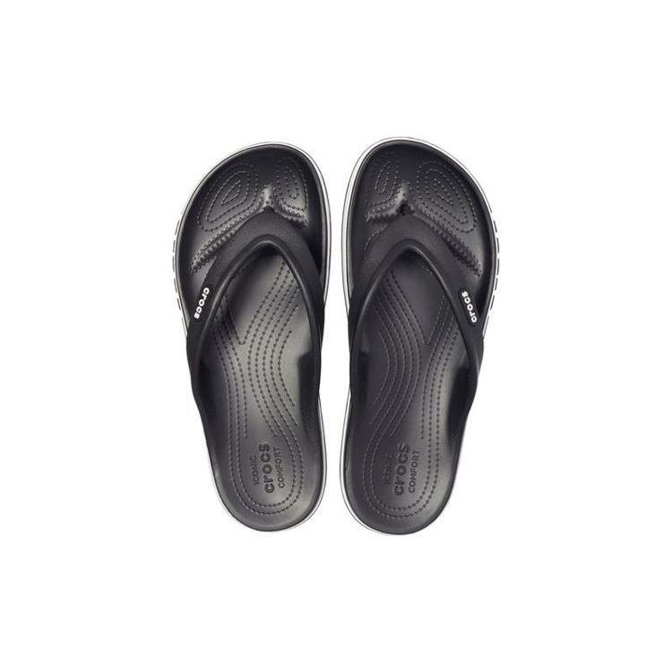 Crocs Crocband Bayar Non-Slip Flip-Flops Unisex Footwear Black 205393-066