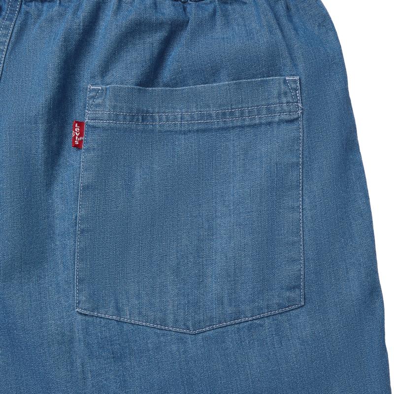 Levis Color Block Comfortable Casual Loose Denim Shorts Men Shorts Bright-Blue A7366-0034