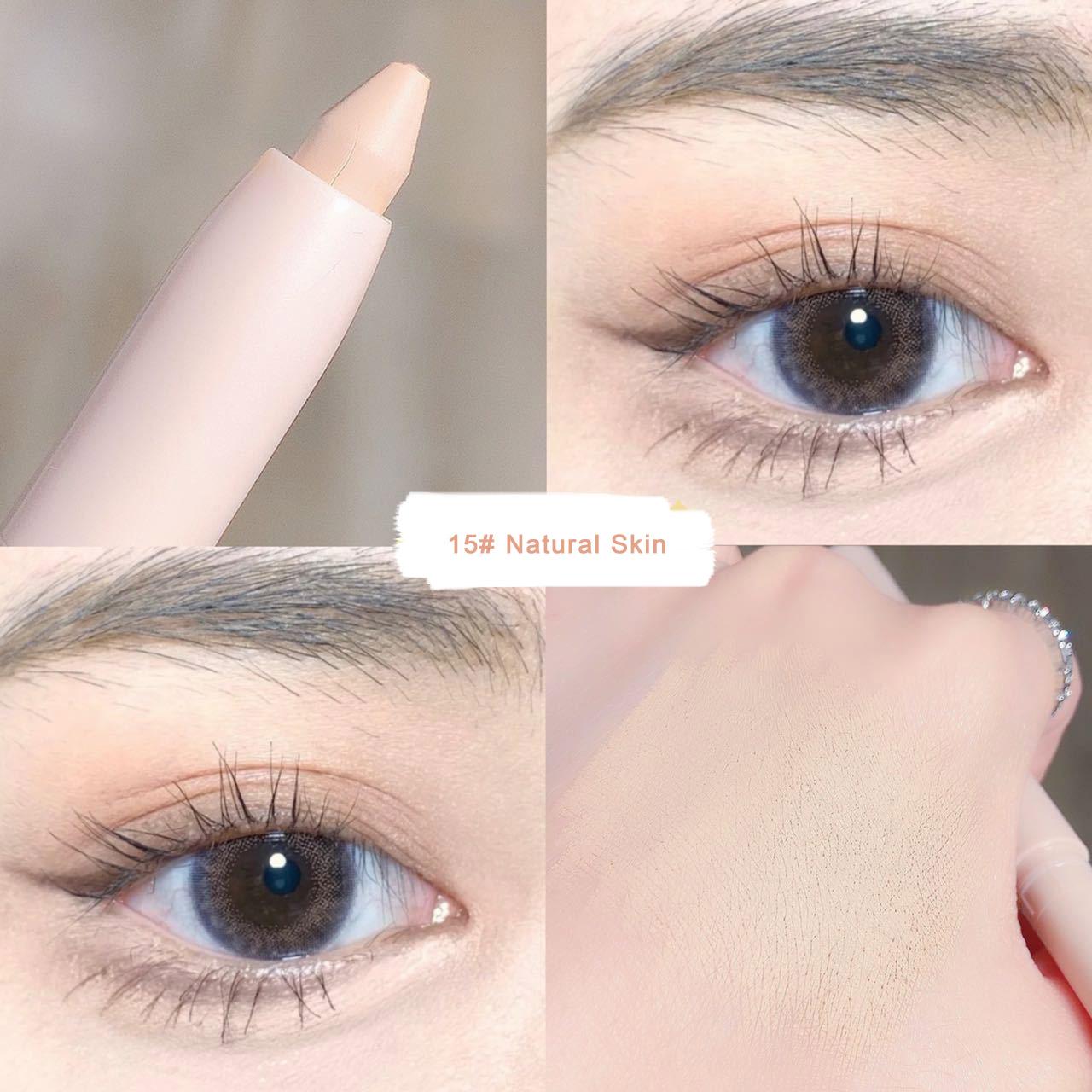 

Тіні для повік. Лежачий шовкопряд. Хайлайтер. Ручка. Макіяж для очей. Матовий блиск. Освітлюючі блискучі тіні. Паличка. Косметика.