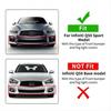 2x For 2014-2017 Infiniti Q50 Sport Front Bumper Fog Light Lamp Cover Bezel Pair
