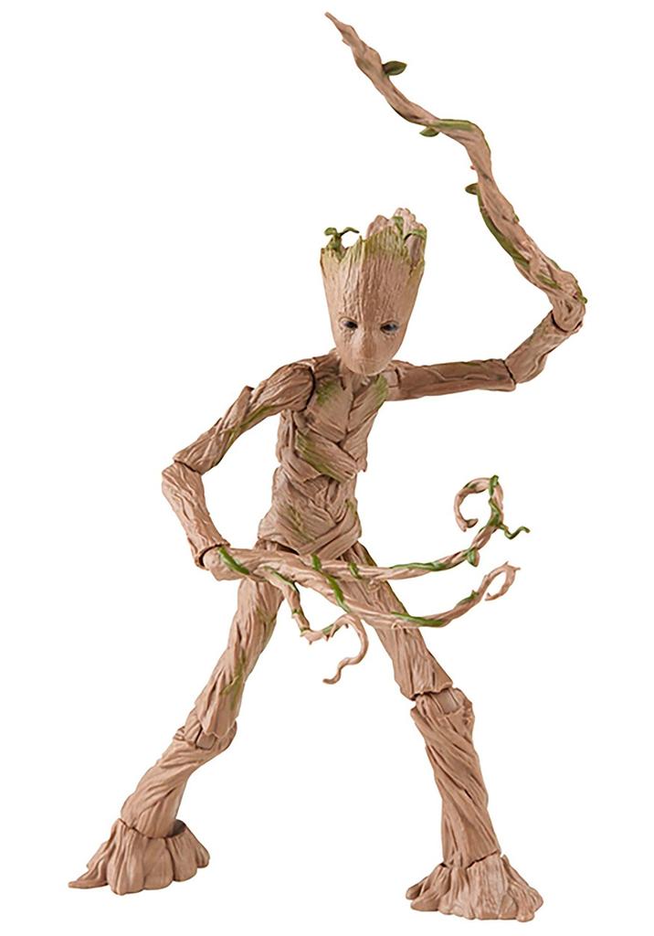 Hasbro MARVEL Marvel Legends Series Love and Thunder Groot F1410 Genuine 6 Inch Size Action Figure Accessories 4 Pieces Parts Included Thor (15 Cm)
