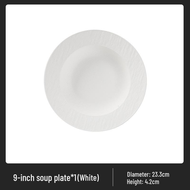 Simple Ceramic Bowl and Plate Set - Jingdezhen 2025 Collection
