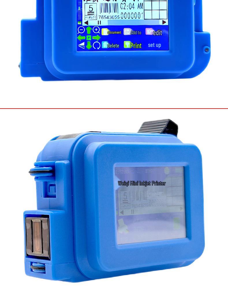 Compact Handheld Inkjet Printer for QR Codes On Embossed Surfaces