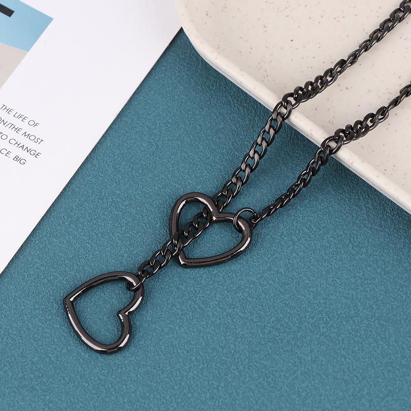 Slip Chain Necklace Rock Stainless Steel Cuban Long Necklace Jewelry Lariat Necklace