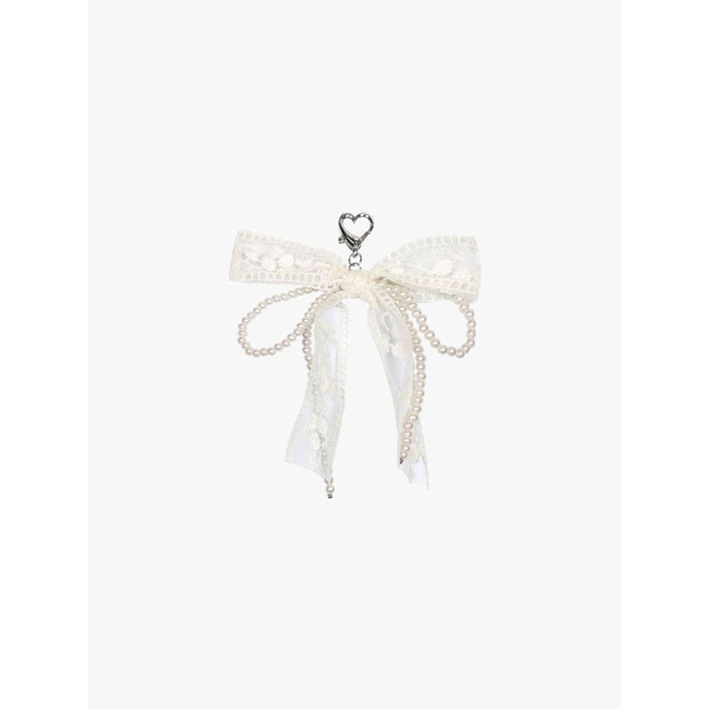 PinK PinEAPPLE PPA BLOOMinG RIBBON keyring_CREAM