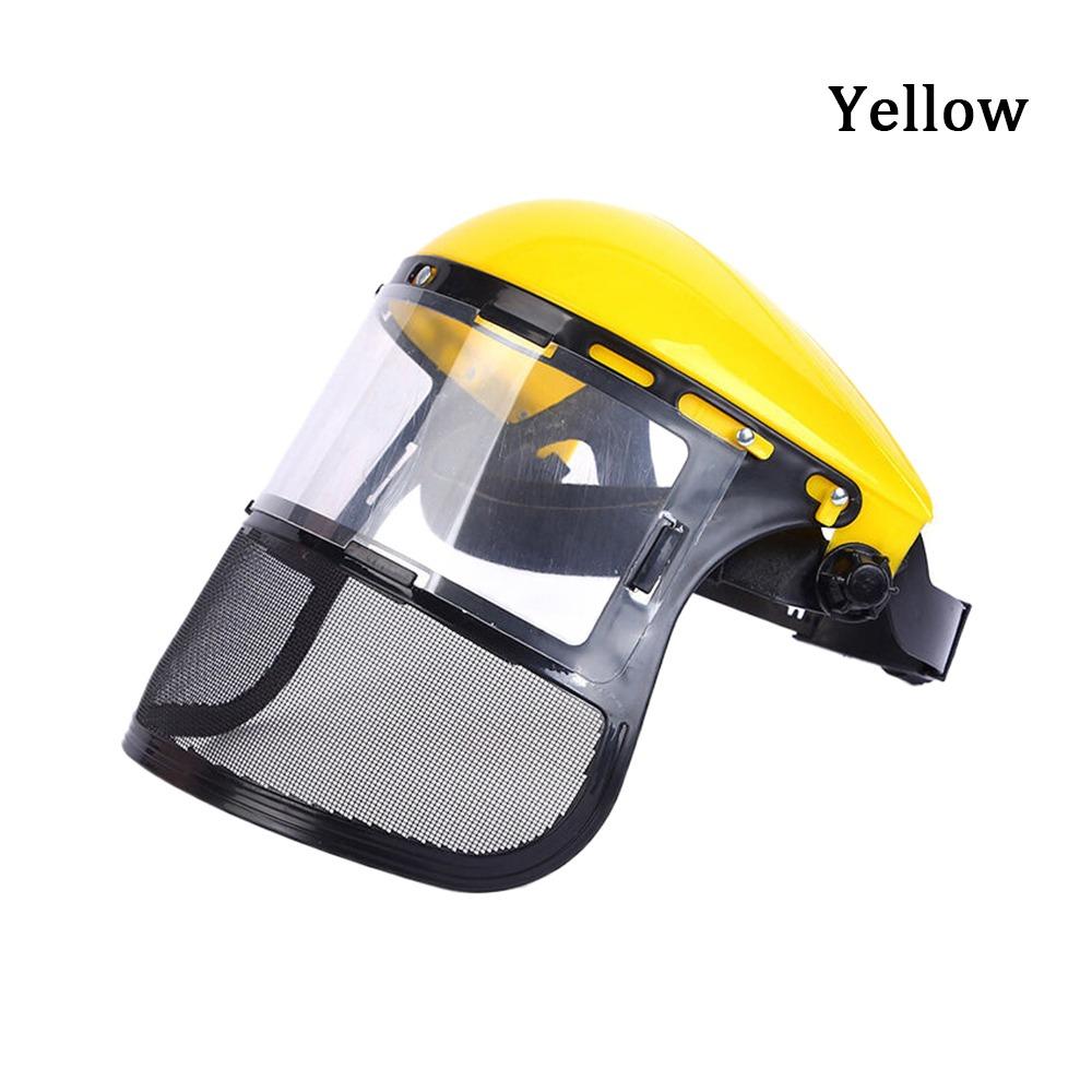 

1Pcs Anti Splashing Grass Protective Mask Anti Dust Grass Trimmer Hat Durable Safety Mask yellow