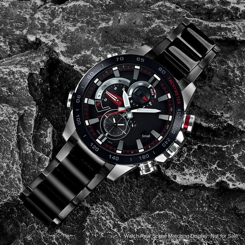 Pro Casio kovový ocelový pásek EQB-500/EQB-501/EQB-800 EQB-800BL Pevný zakřivený konec Řemínek k hodinkám 22 mm Pánské příslušenství k řemínku hodinek