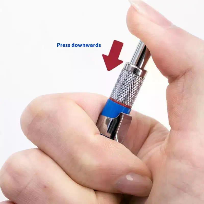1PC Deep Hole 2.0mm Woodworking Mechanical Pencil 2B Replaceable Lead Marking Pencil for Precision Wood Craft