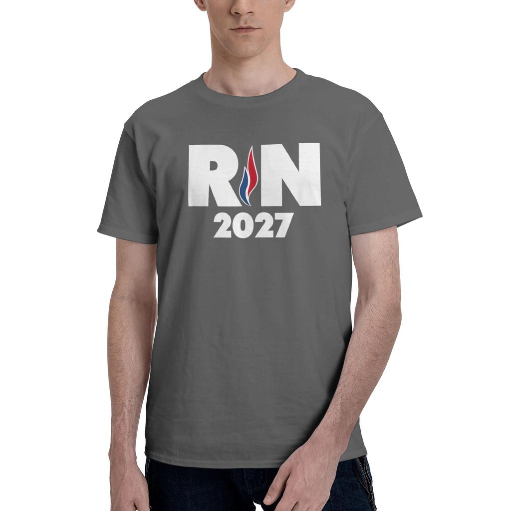 RN 2027 National Gathering T-Shirt Beach National Rassemblement Y2K T Shirts Cotton Tee Shirt For Men Short-Sleeved Casual Tops