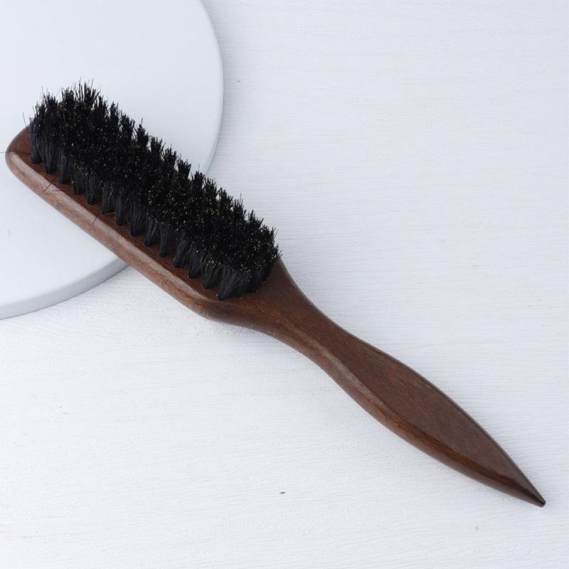 Pointed-Tail Bristle Comb Heat Resistant Anti-Static No Tangle Hair Brush Unisex for Hair Styling Parting Use