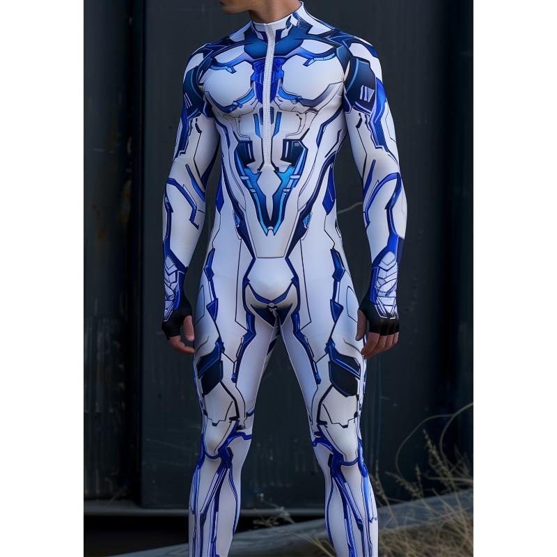 

Унисекс Киберпанк 3D цифровая печать Хэллоуин вечеринка ролевая игра наряд для женщин мужчин косплей костюм карнавальный комбинезон XL