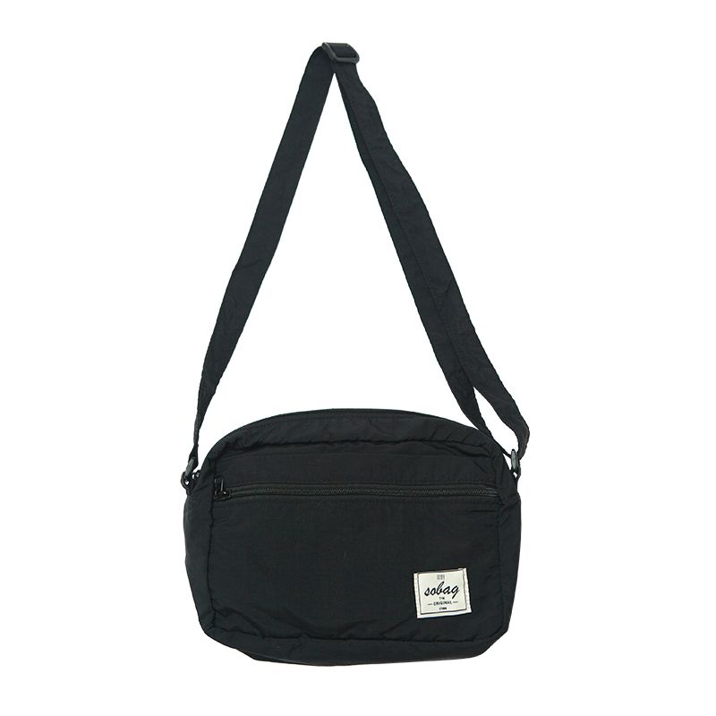 

Sobag Pure Color Casual Nylon Shoulder Small Square Bag Black