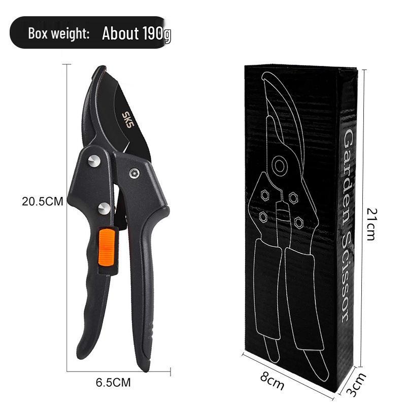 SK5 Stainless Steel Pruning Shears: Multi-Function Garden Scissors for Fruit, Flower, and Tree Care
