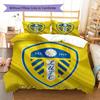 Leeds United Custom Name Pattern Bedding,Quilt Set Quilt Cover Pillowcase Home Birthday Gift(1 * duvet cover + 2 * pillowcase, without core)