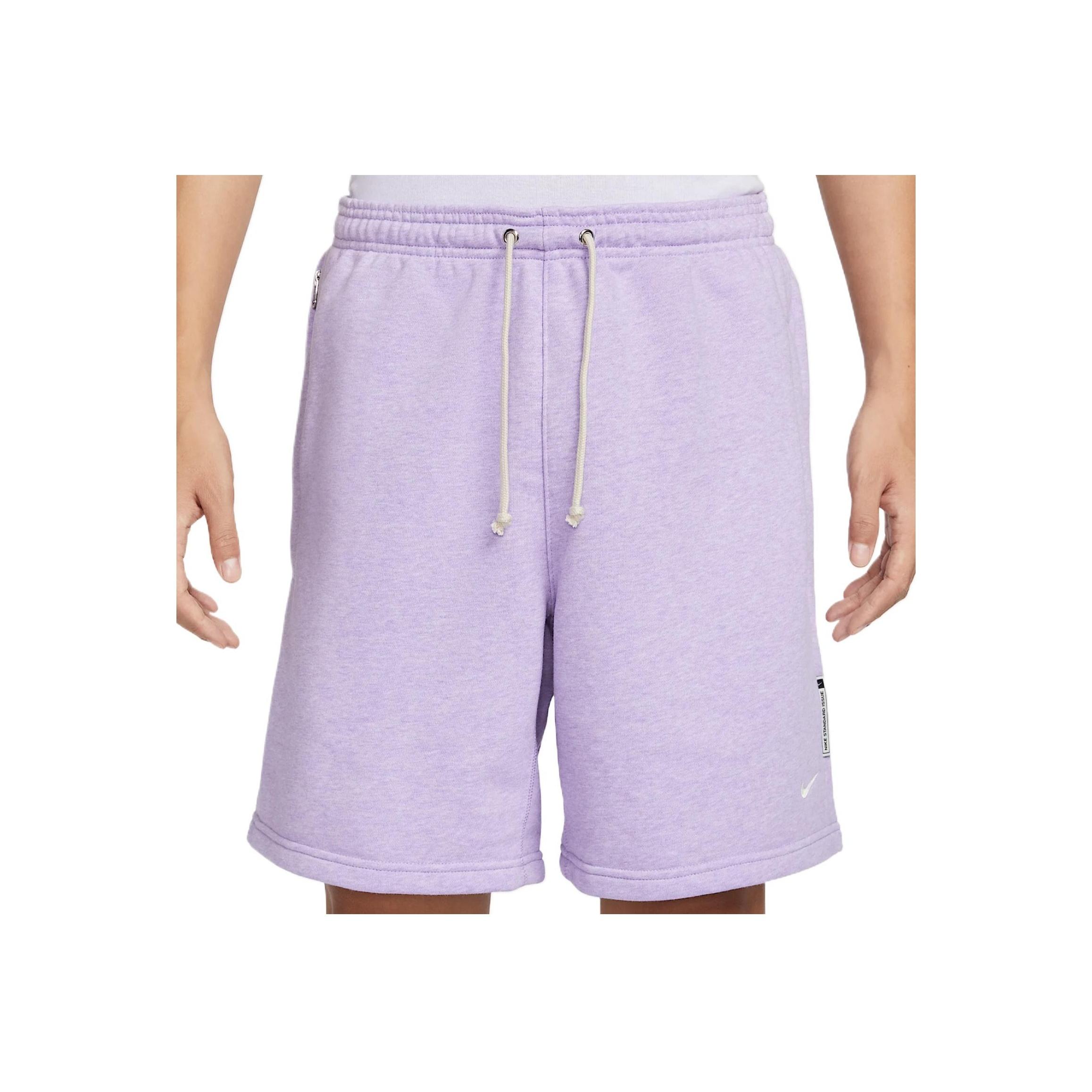 

Nike Dri-FIT Standard Issue Comfortable Soft Skin-Friendly Simple Basketball Shorts Men shorts Hydrangea-Purple Color-Mixing Light-Ivory FZ0217-515 M