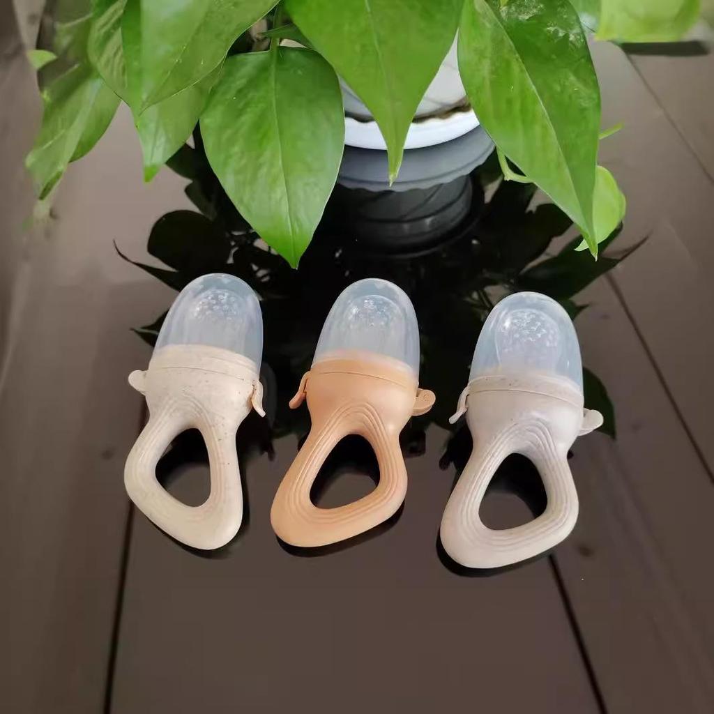 Silicone Baby Teether & Fruit Feeder Pacifier Mesh Bag