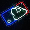 Baseball Neon Sign for Wall Decor,Baseball LED Sign for Man Cave,Baseball Light Up Sign Club Sport Decor Sign