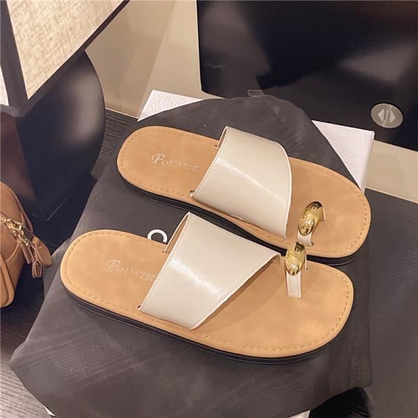 Fashion Female Shoes Ladies' Slippers Rubber Flip Flops Summer Clogs Woman Rivet 2025 Hawaiian Silver Beach Flat Slides Women's Shoes Si