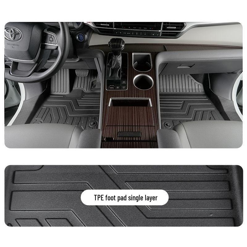 Toyota Granvia Full Coverage Hybrid Floor Mats - TPE Decorative Accessories Mat