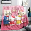 1PC Hello Kitty Cute Print Flannel Blanket, High Quality All Seasons, Home Decor, Warmth and Comfort, Perfect for Christmas Gifts