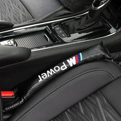 2025 Hot 1pcs Carbon Fiber For M3 M5 M6 X1 X3 X5 E34 E39 E36 Car Seat Cushion Crevice Gap Stopper PU Leather Leakproof Prote