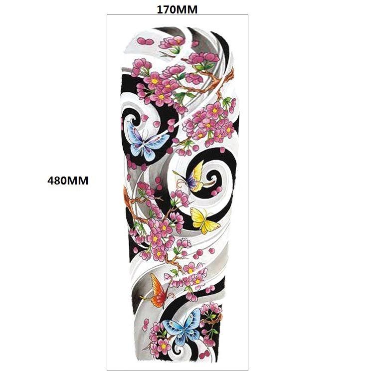 Lion Tiger Head Large Pattern Waterproof Full Arm Tattoo Sticker Flower Arm Large Pattern Water Transfer Wind Sticker