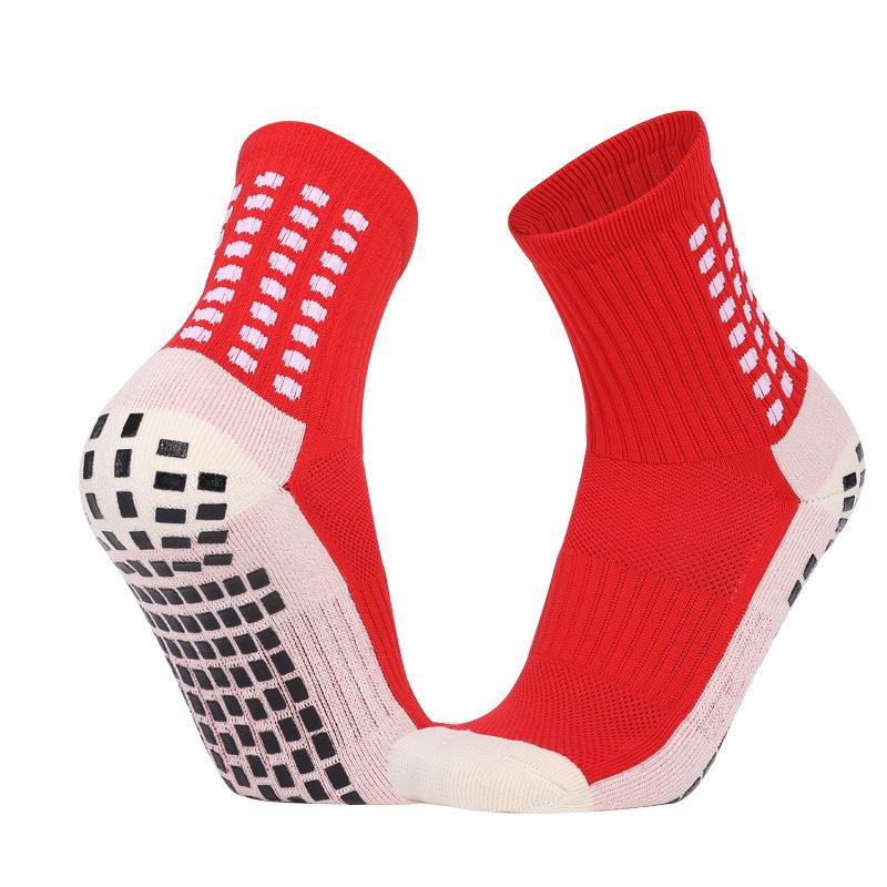 Thickened Mid-Calf Running Socks: Sweat-Absorbent, Wear-Resistant, Anti-Slip with Dot-Grip