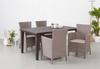Stuhl Sessel Gartenstuhl für Balkon Terrasse Bequem Allibert + Kissen Beige