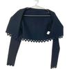 ALAIA Black rayon blend cropped cardigan tops 36 blackUsed