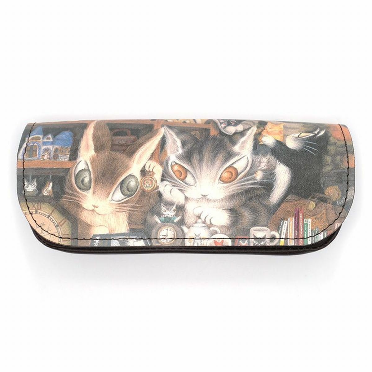 

Даян Кот Натуральная Кожа Арт Очки Серебряный Юбилей [WACHIFIELD] Чехол,