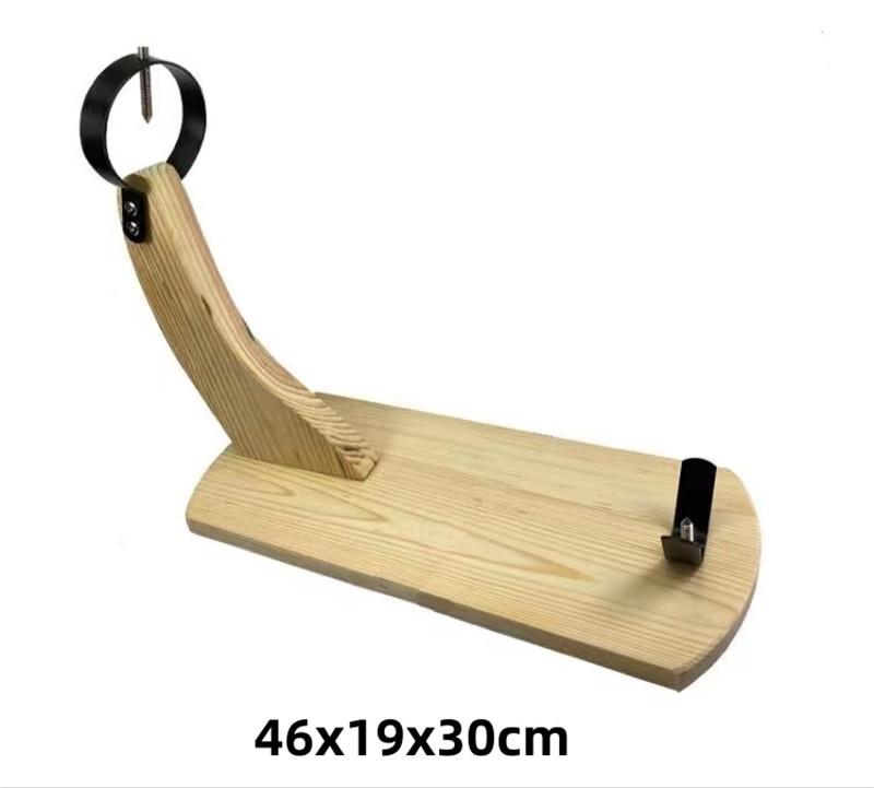 Spanish Ham Stand Solid Wood Cut Iberian Ham Special Stand Stainless Steel Stand Solid Wood Ham Rack Tomahawk Steak Plate