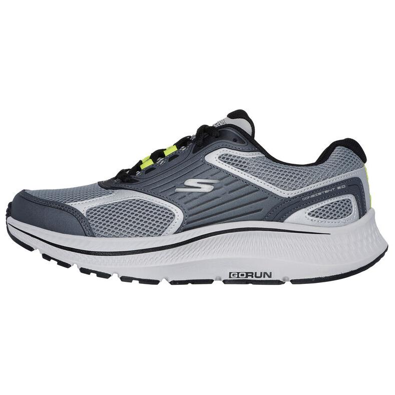 Skechers Go Run Consistent 2.0 Comfortable Sports Durable Low-Top Running Shoes Men sneaker Gray 220868-GYBK 42.5