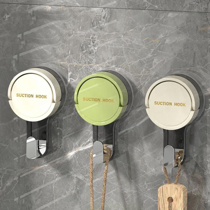 Suction Cup Hook Strong Vacuum No Punching Adhesive Hook Towel Rack Kitchen Bathroom Bathroom Wall No Marks Movable YLE375