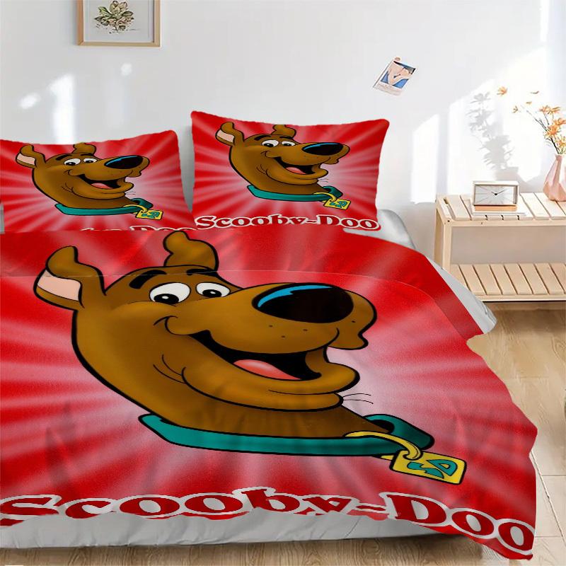 

Scooby-Doo Mystery Solving Team Bedding Set Comforter Cover Gift for Bedroom,Includes 1 Cover and 2 Pillowcases, No InsertB469 135x200cm