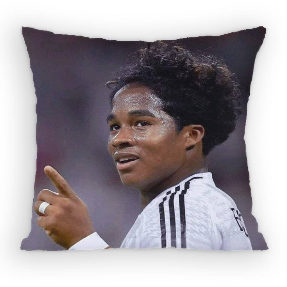 Endrick Footballers Pillow Case Sofa Living Room Bedroom Headboard Backrest Cushion Square Cushion Nap Time