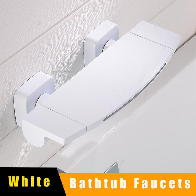 4 Farben Unterputz Verdeckte Badezimmer Waschbecken Armatur Wasserfall Doppelgriff Einzelsteuerung Badewannenarmatur Wandmontierte Mischbatterie Wannenarmatur