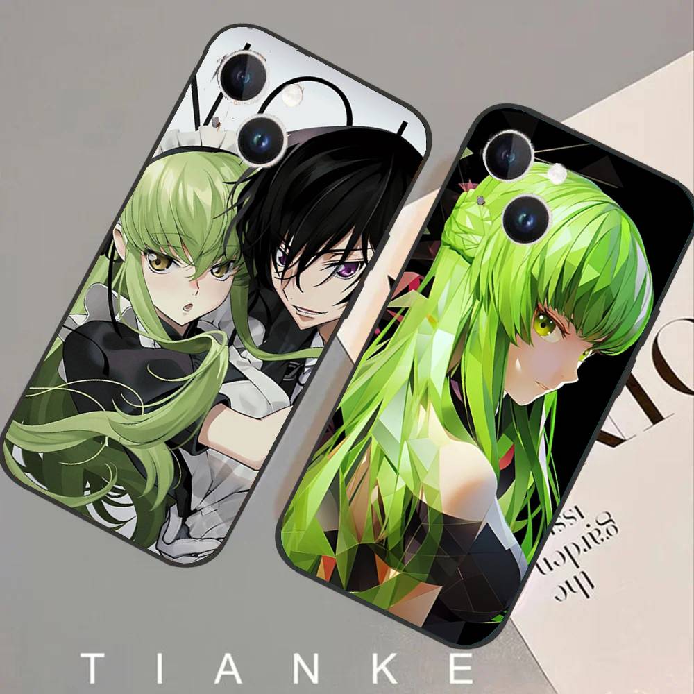 CODE GEASS Lelouch Of The Rebellion Animation Phone Case For IPhone 17 Air 16 15 14 13 Pro Max 11 12 Black Silicone Cover