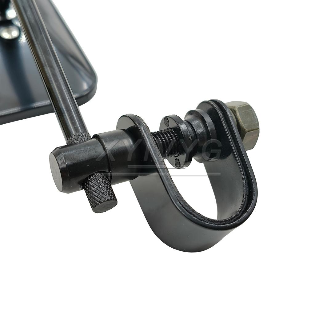 2pcs Universal Black Motorcycle Side Mirrors with Clamp Fit For 22-25mm Handlebar