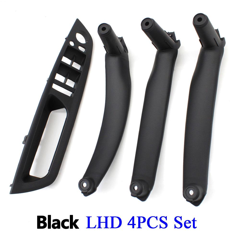 4PCS Kit LHD RHD Inner Driver Door Window Switch Armrest Cover Pull Handle Replacement For BMW X5 X6 E70 E71 E72 2007-2013