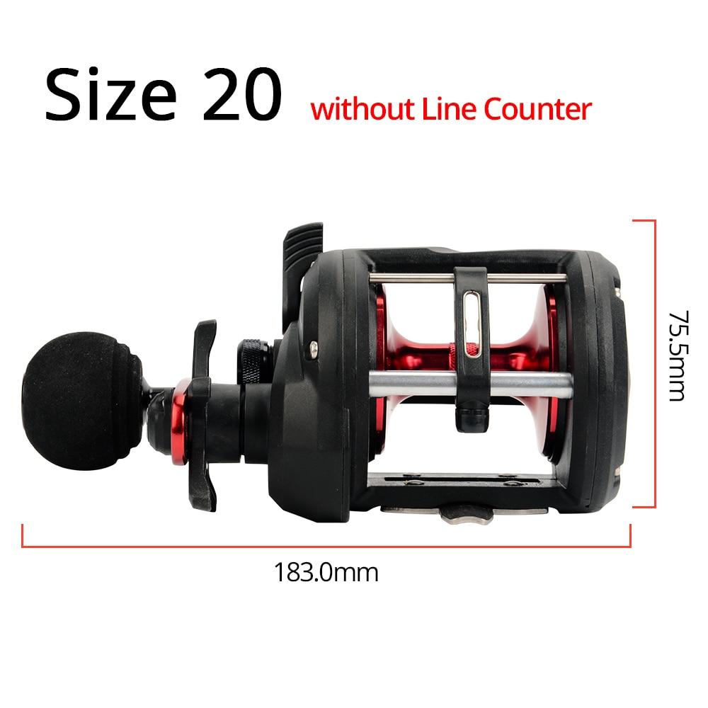 KastKing ReKon Trolling Fishing Coil Round Baitcasting Reel