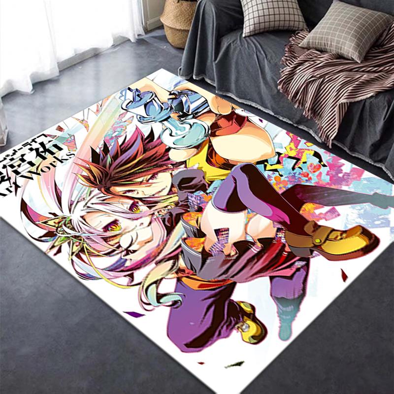 2026 NEW No Game No Life Carpet Rug for Living Room Bedroom Home Sofa Decoration,Kids Play Non-slip Floor Mat