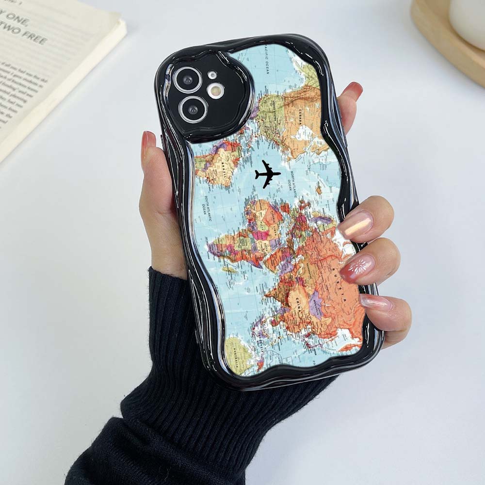 

Samsung Galaxy A24 A14 для iPhone 15 Xiaomi Poco X5 Redmi 13C Huawei Honor 90 Infinix Чехлы для телефонов A29 Карта мира арт-эксклюзив Мягкий чехол с кремовым узором for iPhone 15 чёрный