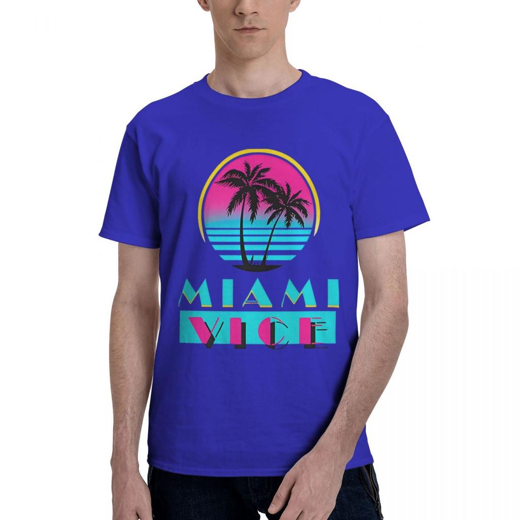 Miami Vice Kolekce 100% Bavlna Ležérní Prodyšné Pohodlné Oblečení Designové Oblečení Muži Pánské Oblečení