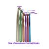 Aluminum Large Crochet Hooks 7Pcs/Set Hand Yarn DIY Knitting  Knitting Shawl Blanket Scarf Carpet